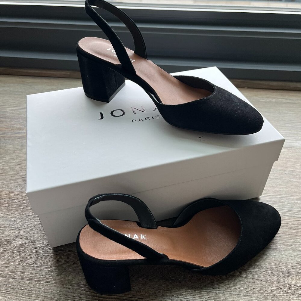 JONAK Paris - Dolby Heeled Babies in Black Velvet (NWT)